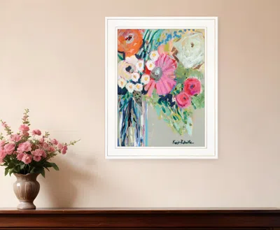 Homezia From Mrs Hazels Garden 1 White Framed Print Wall Art