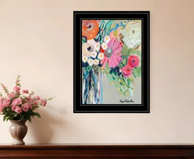 Homezia From Mrs Hazels Garden 2 Black Framed Print Wall Art In Multi