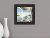 Homezia Front Porch Coastal Sunset Black Framed Print Wall Art