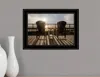 Homezia Front Row Seats 1 Black Framed Print Wall Art