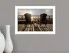 Homezia Front Row Seats 3 White Framed Print Wall Art