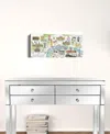 Homezia Fun Illustrated London Map Unframed Print Wall Art