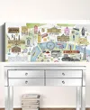 Homezia Fun Illustrated London Map Unframed Print Wall Art