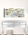 Homezia Fun Illustrated London Map Unframed Print Wall Art