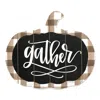 Homezia Gather Printed On A Pumpkin Unframed Print Wall Art