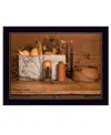 Homezia Gathering The Harvest 1 Black Framed Print Kitchen Wall Art