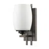 Homezia Geometric Bronze Wall Sconce With Frosted Glass Shade