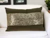 Homezia Glam Olive With Gold Sequins Lumbar Throw Pillow