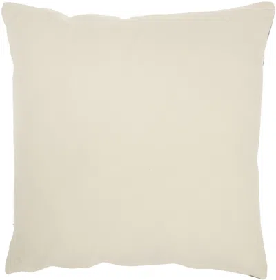 Homezia Glamorous Handcrafted Sage Accent Throw Pillow In Neutral