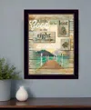 Homezia Go To The Lake Black Framed Print Wall Art