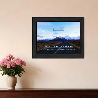 Homezia Goals 3 Black Framed Print Wall Art