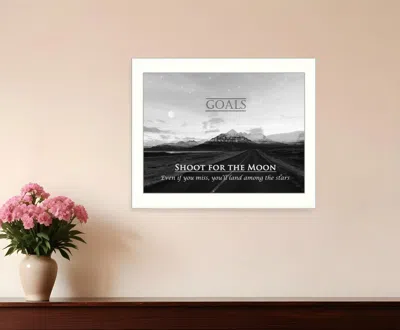 Homezia Goals 6 White Framed Print Wall Art