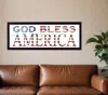 Homezia God Bless America 7 Black Framed Print Wall Art