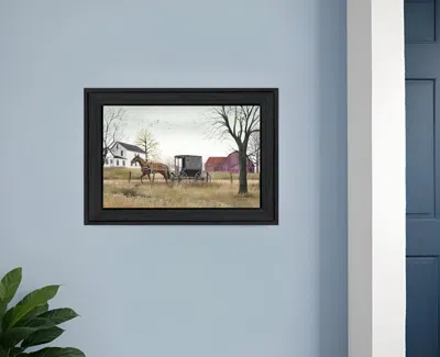 Homezia Goin To Market 2 Black Framed Print Wall Art In Multi