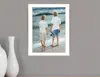 Homezia Going Fishing White Framed Print Wall Art