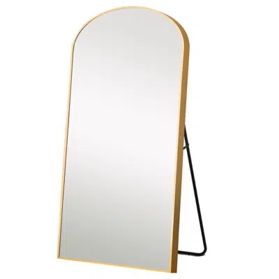 Homezia Gold Arched Full-length Standing Mirror