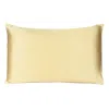 Homezia Gold Dreamy Set Of 2 Silky Satin King Pillowcases