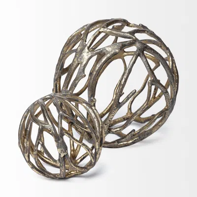 Homezia Gold Metal Tree Branch Sculpture