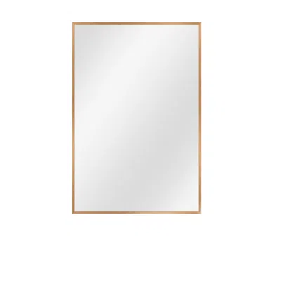 Homezia Gold Rectangular Wall Mirror