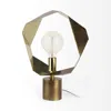 Homezia Golden Geometric Halo Table Or Desk Lamp