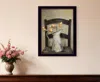 Homezia Golden Tulips 2 Black Framed Print Wall Art