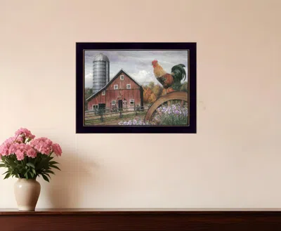 Homezia Good Morning Vermont 1 Black Framed Print Wall Art