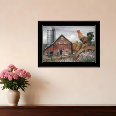 Homezia Good Morning Vermont 3 Black Framed Print Wall Art