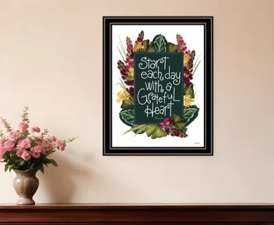 HOMEZIA GRATEFUL HEART 1 BLACK FRAMED PRINT WALL ART