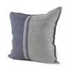 Homezia Gray And Blue Color Block Pillow Cover