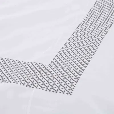 Homezia Gray And White Queen 100% Cotton 200 Thread Count Washable Duvet Cover Set