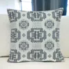 Homezia Gray Aztec Design Throw Pillow