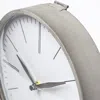 Homezia Gray Metal Circular Desk Table Clock Equipped With A Quartz Movement