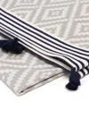 Homezia Gray Tribal Design Turkish Towel Beach Blanket