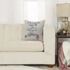 Homezia Gray What Happens Under The Mistletoe Throw Pillow