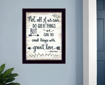 Homezia Great Love 1 Black Framed Print Wall Art In Gray