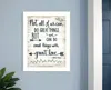 Homezia Great Love 2 White Framed Print Wall Art