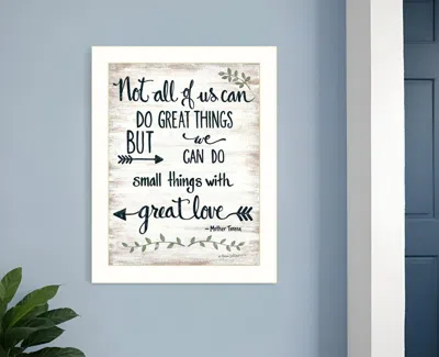 Homezia Great Love 2 White Framed Print Wall Art