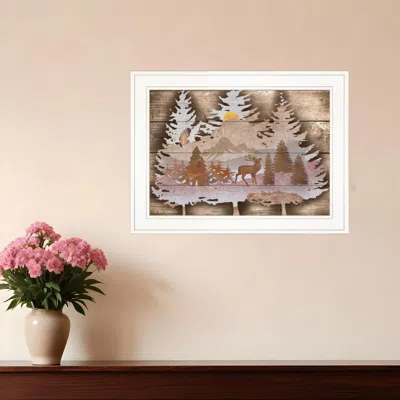 Homezia Great Outdoors I 2 White Framed Print Wall Art