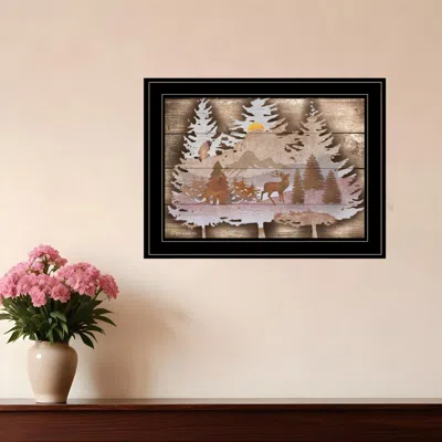 Homezia Great Outdoors I 3 Black Framed Print Wall Art