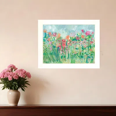 Homezia Growing Things I White Framed Print Wall Art