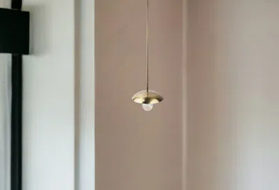 Homezia Hammered Gold Metal Hanging Pendant Light