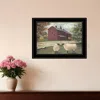 Homezia Hancock Sheep 3 Black Framed Print Wall Art