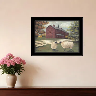 Homezia Hancock Sheep 3 Black Framed Print Wall Art