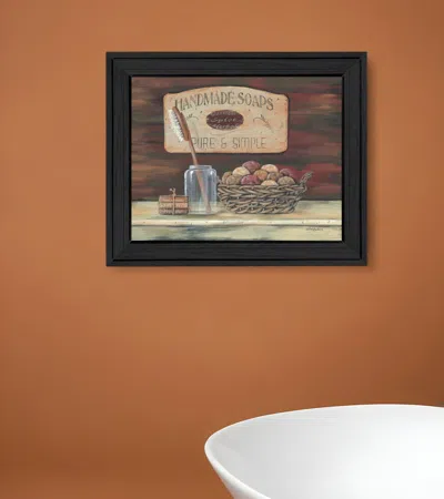 Homezia Handmade Soaps 1 Black Framed Print Bathroom Wall Art