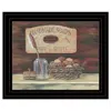 Homezia Tea Time 3 Black Framed Print Kitchen Wall Art
