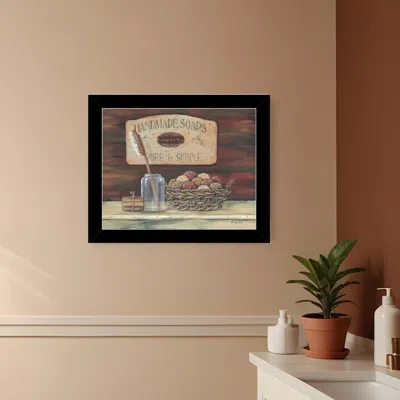 Homezia Handmade Soaps 5 Black Framed Print Bathroom Wall Art