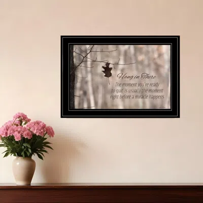 Homezia Hang In There 2 Black Framed Print Wall Art