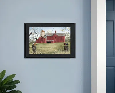 Homezia Harbingers Of Spring 1 Black Framed Print Wall Art In Multi