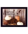 Homezia Harvest Blessings 3 Black Framed Print Kitchen Wall Art