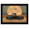 Homezia Harvest Moon 1 Black Framed Print Kitchen Wall Art